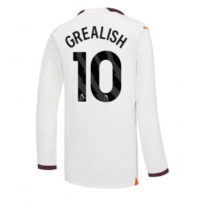 Maillot de foot Manchester City Jack Grealish #10 Extérieur 2023-24 Manche Longue